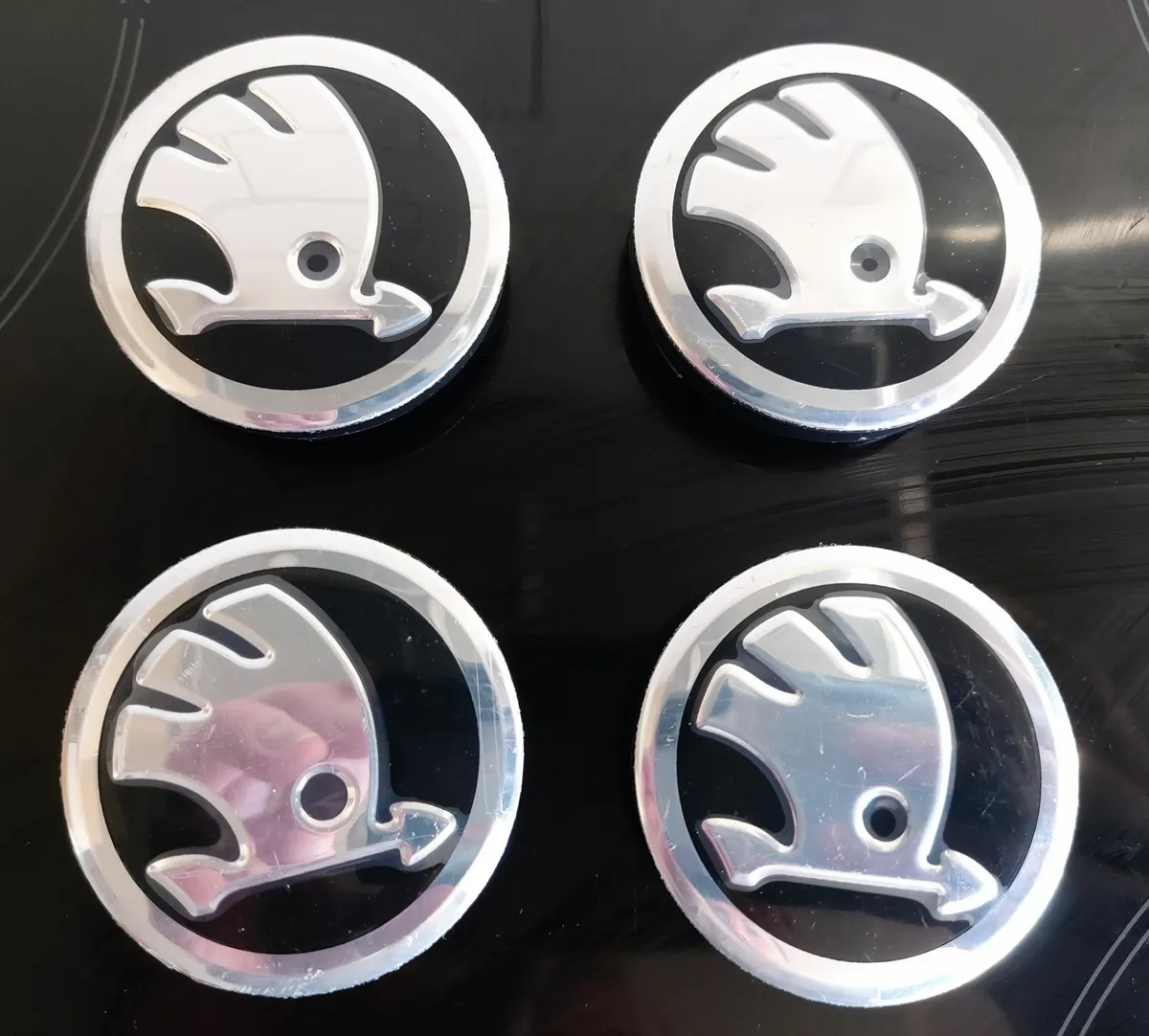 New Skoda Centre Caps Set - FREE Post - Image 2