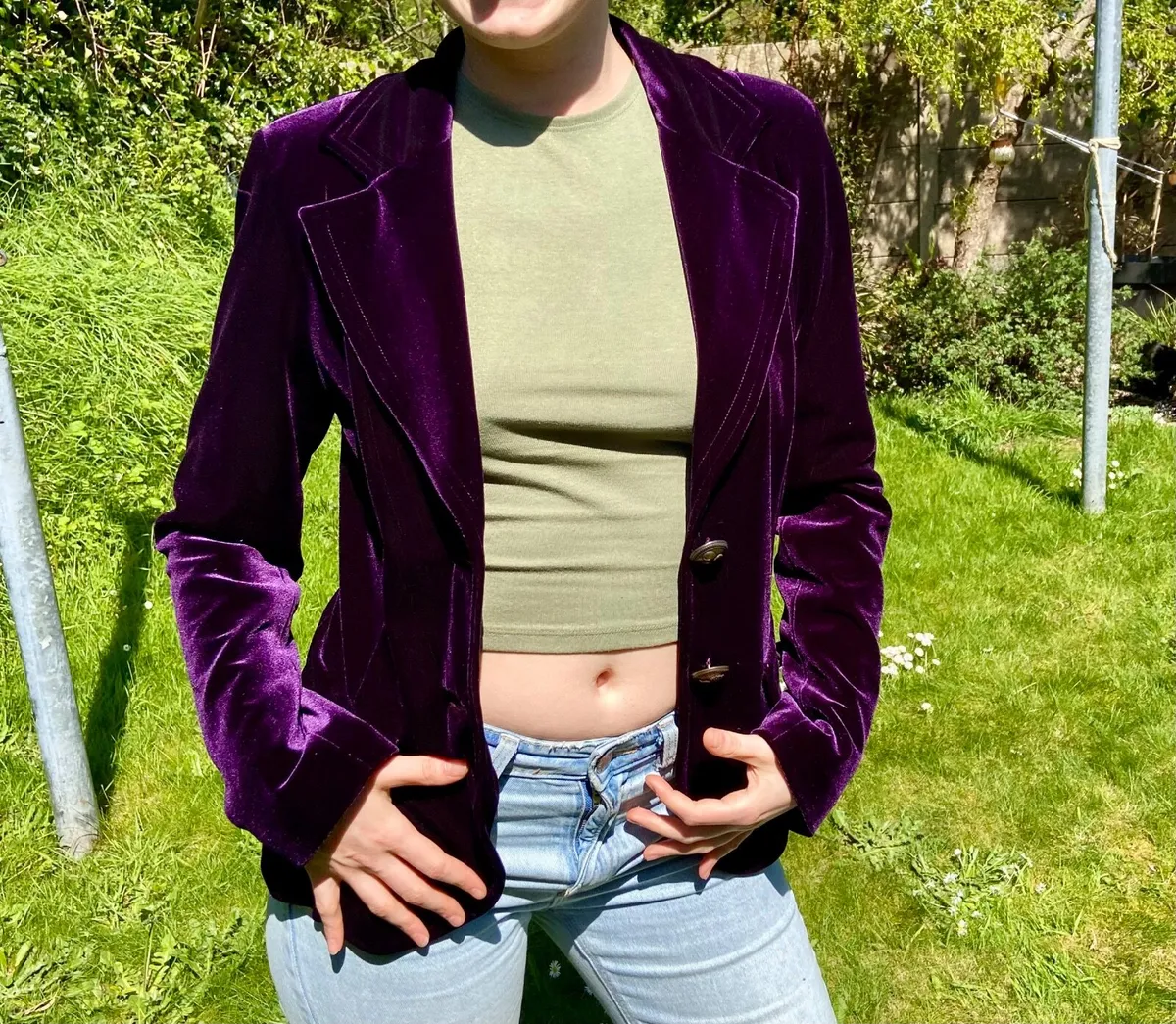 Vintage Velour Milano Blazer - Image 1