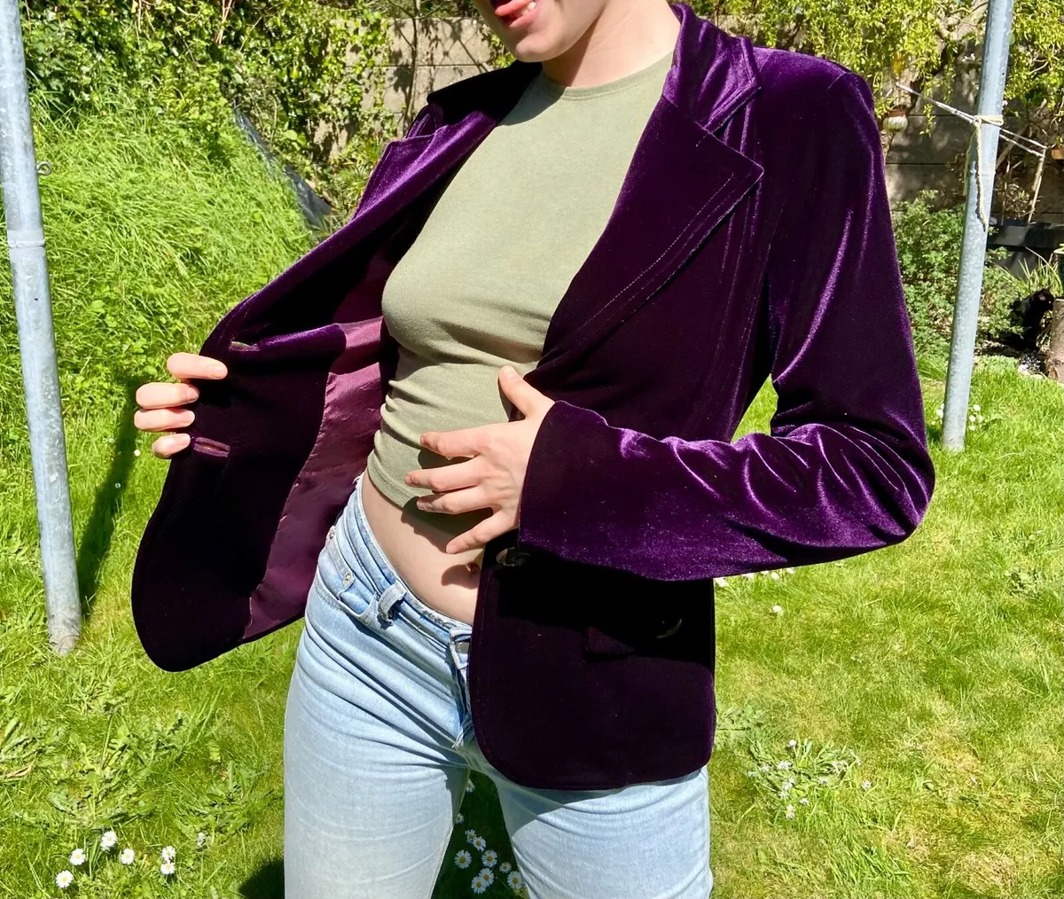 Vintage Velour Milano Blazer - Image 3