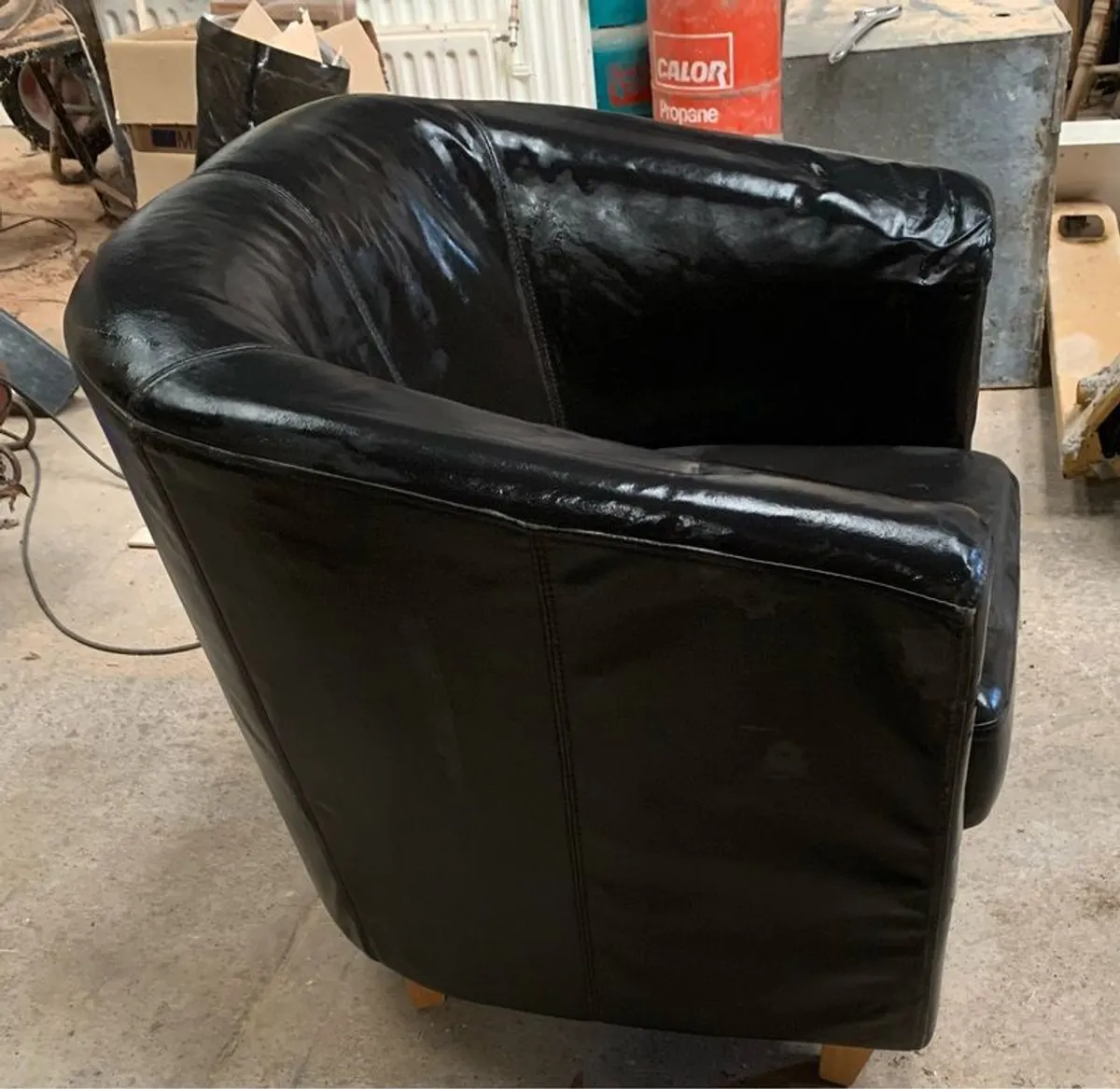 2 X Leather Chairs - Image 2