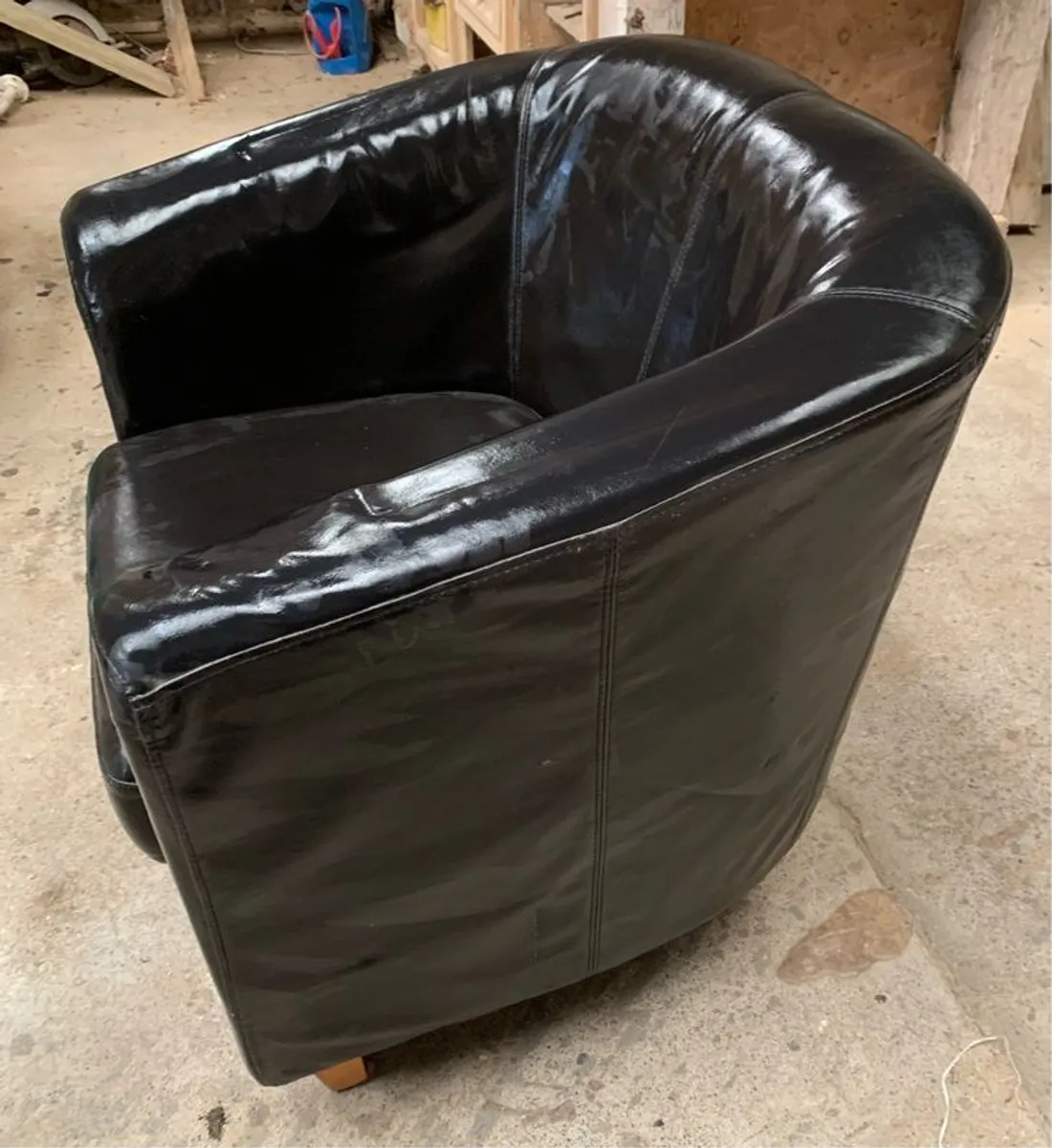 2 X Leather Chairs - Image 3