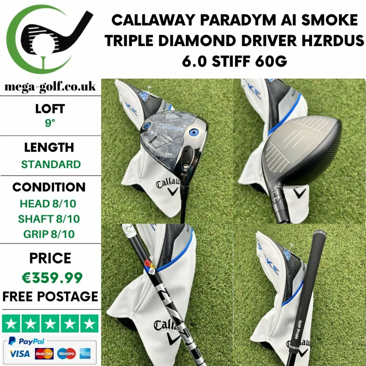 CALLAWAY PARADYM AI SMOKE TRIPLE DIAMOND DRIVER - Image 1