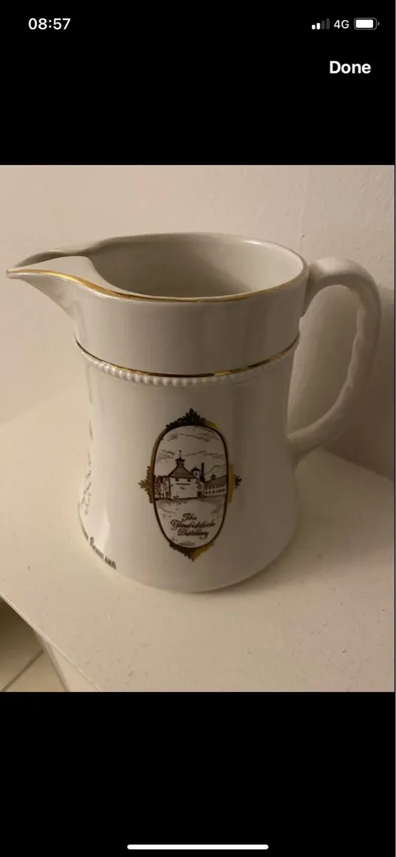 Rare Glenfiddich Ceramic Water Jug - Image 2