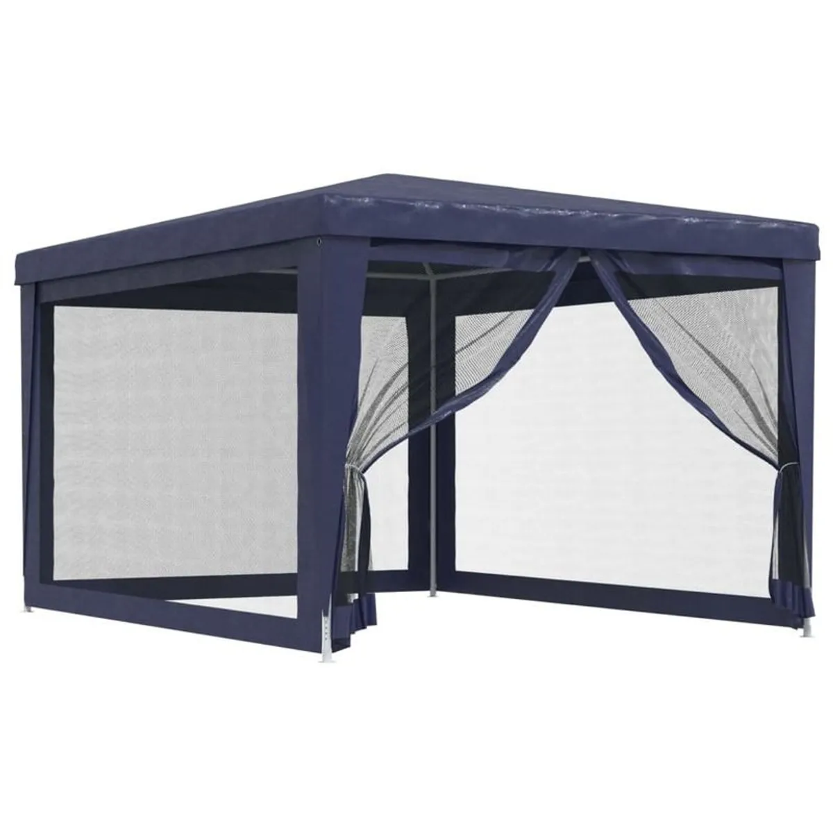 Party Tent with 4 Mesh Sidewalls Blue 3x4 m - Image 2