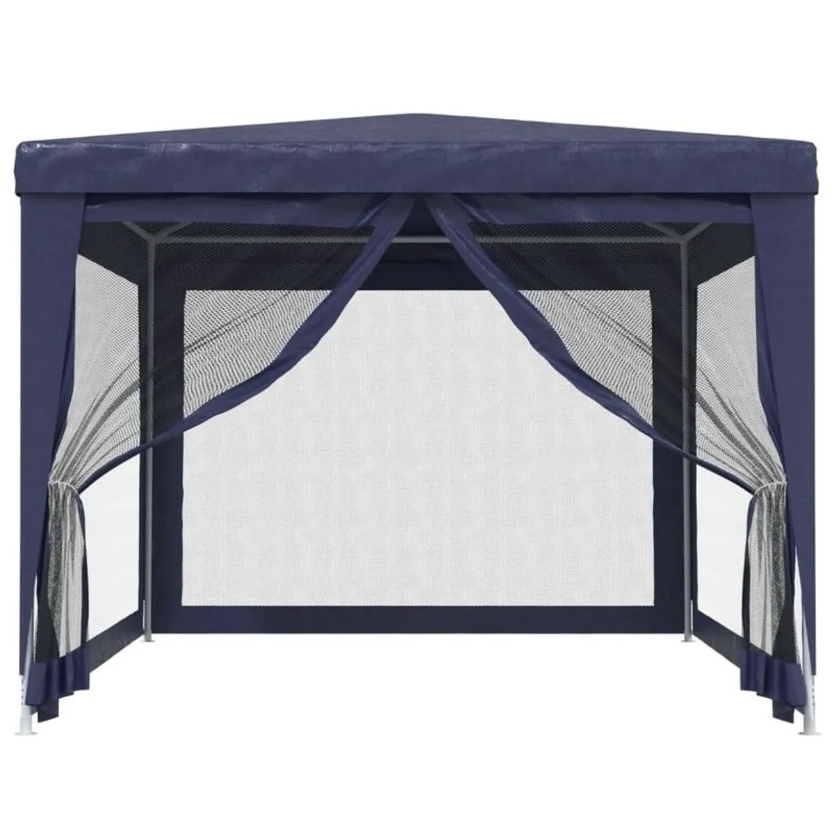 Party Tent with 4 Mesh Sidewalls Blue 3x4 m - Image 3