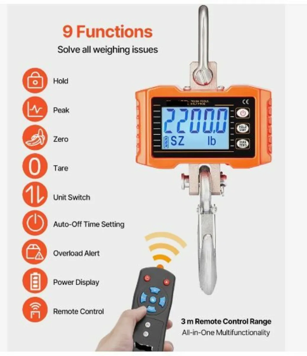 Digital Crane Scale Industrial Hanging Scale - Image 3