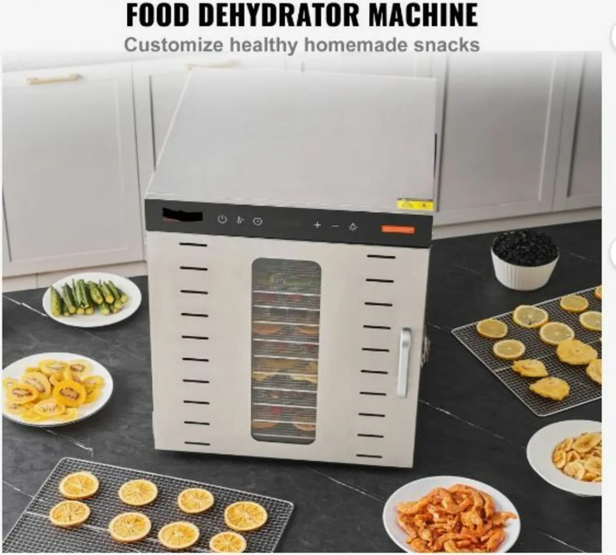 10 Trays Food Dehydrator Machine Stainless Steel - Image 3