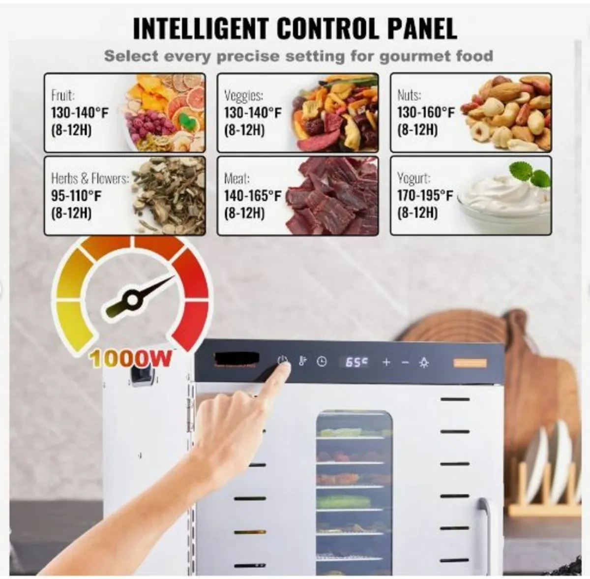 10 Trays Food Dehydrator Machine Stainless Steel - Image 4