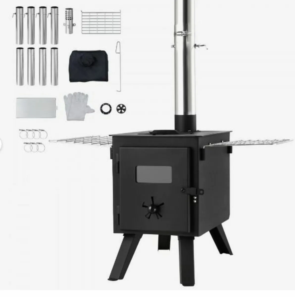 Wood Stove, 86 inch, Alloy Steel Camping - Image 4