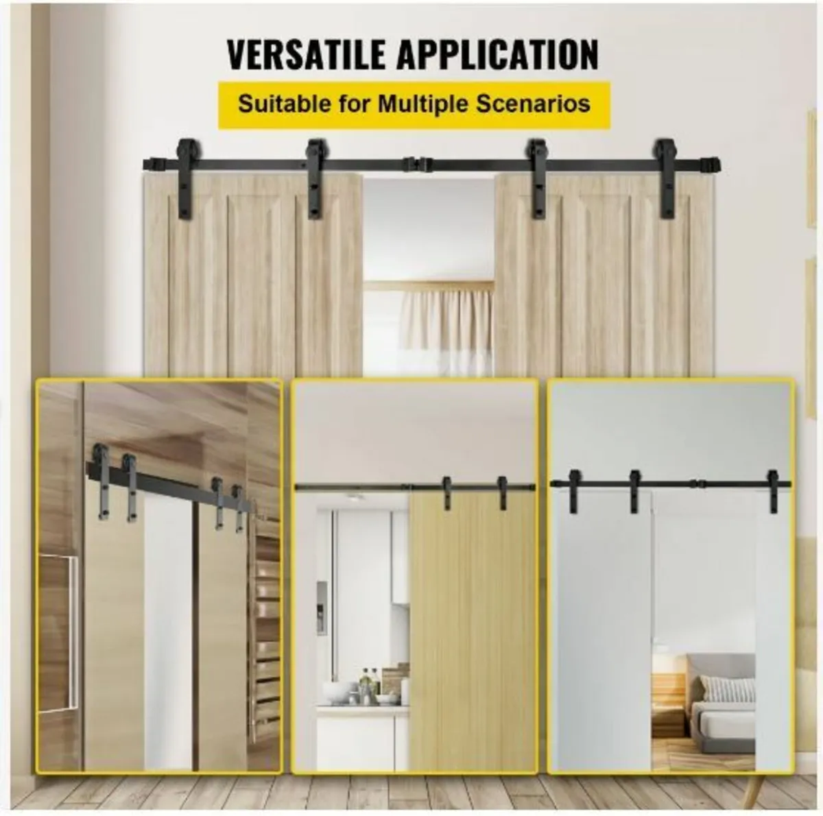Sliding Barn Door Hardware Kit, 12FT - Image 2