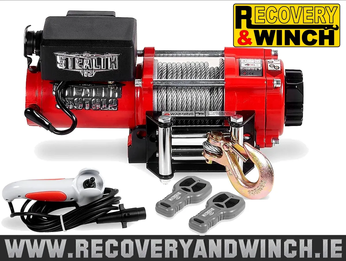 12v STEALTH WINCH 3500lb - FREE ONLINE DELIVERY - Image 1