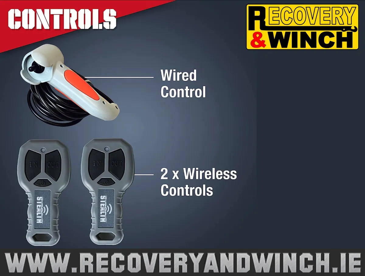 12v STEALTH WINCH 3500lb - FREE ONLINE DELIVERY - Image 4