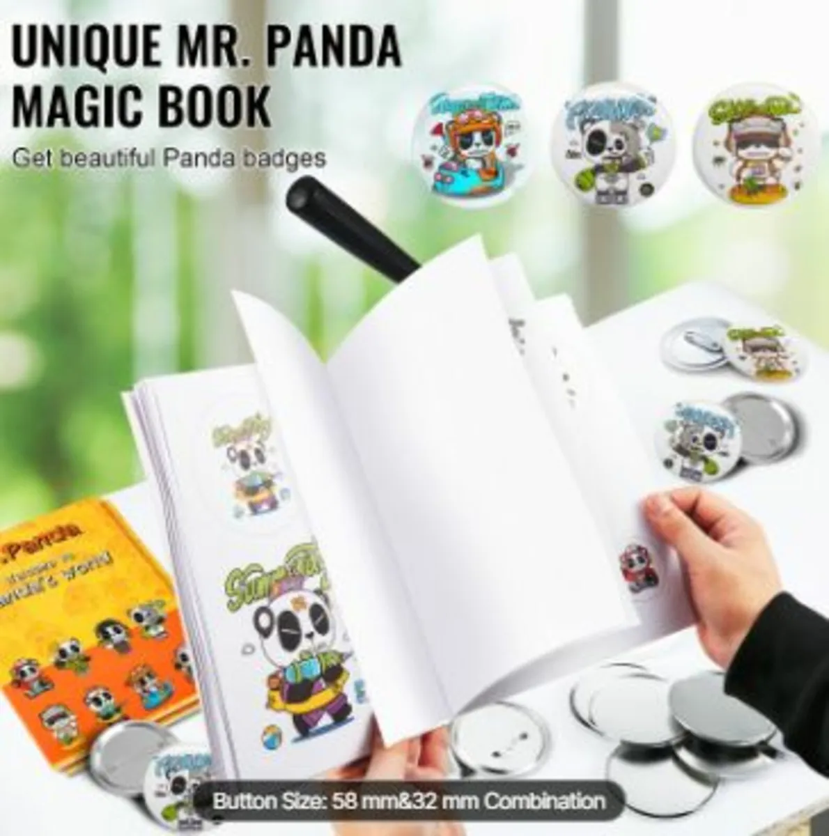 Button Maker Machine, Multiple Sizes 1.25+2.25 - Image 3