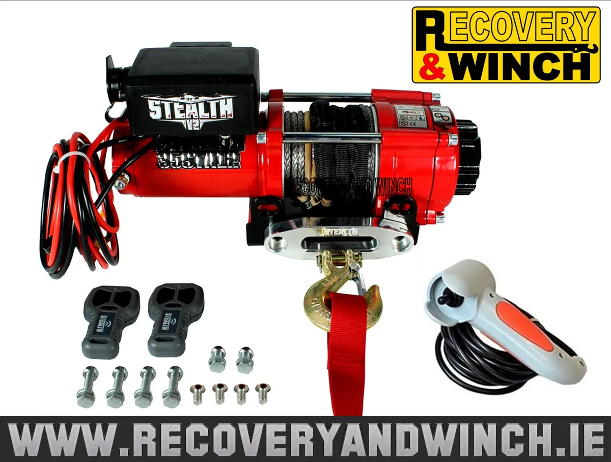 Stealth 3500lb Synthetic Winch-Free Web Delivery - Image 1
