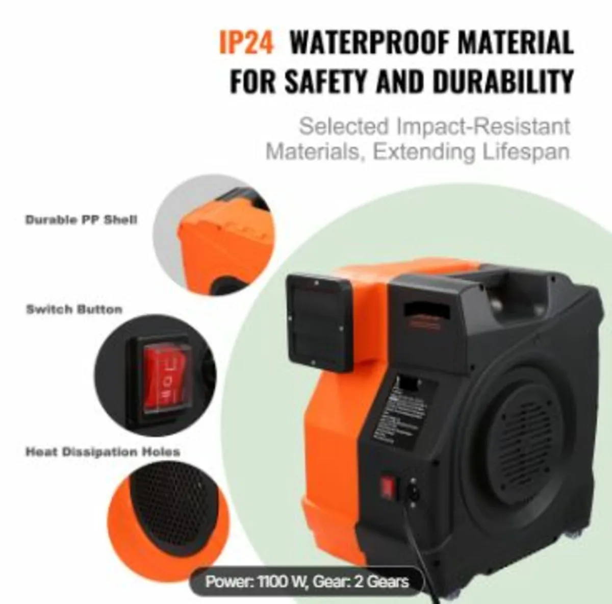water pump 1100W Luftpumpe 770 m³/h - Image 3
