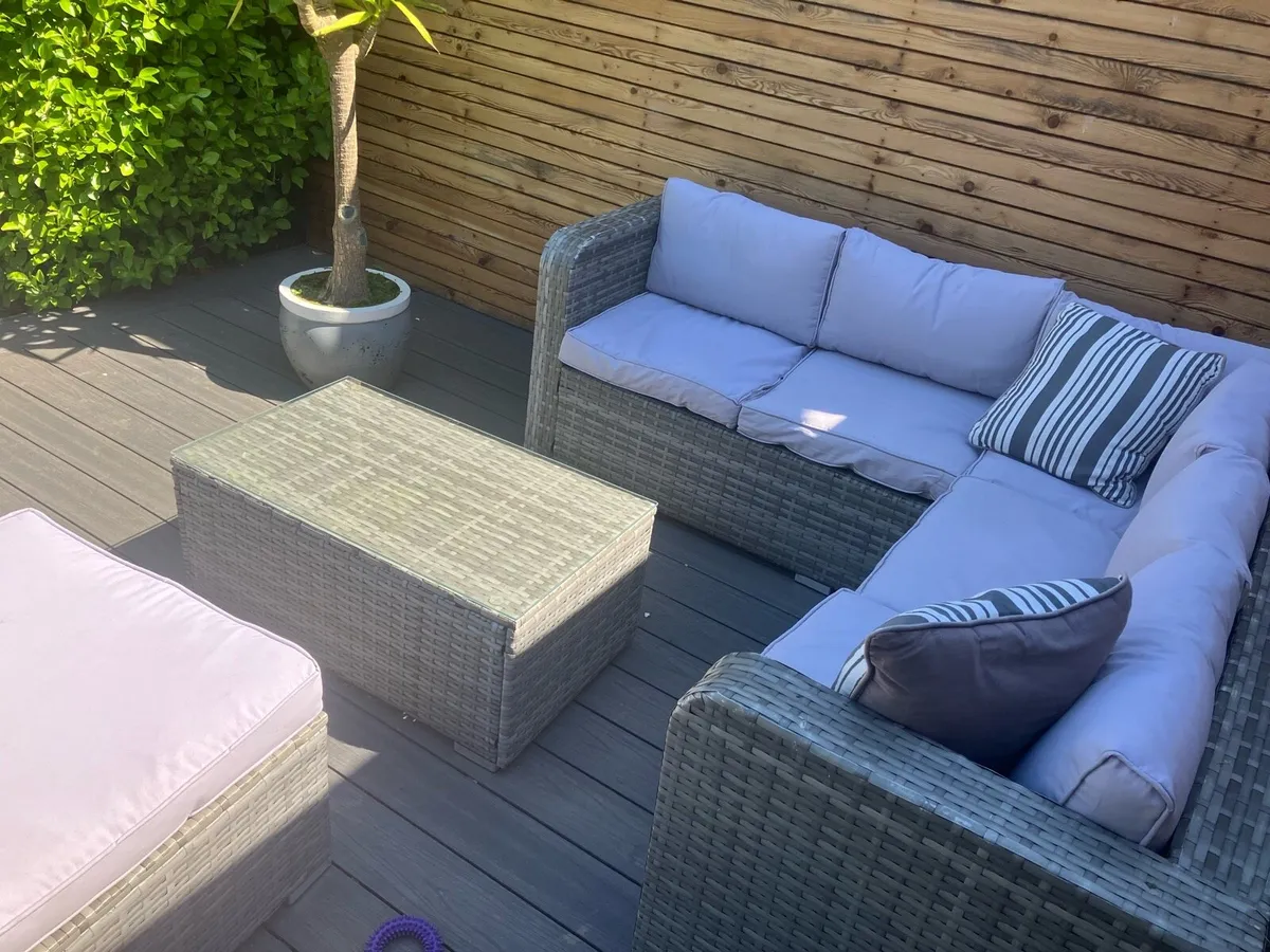 Parma patio 6 seater corner Garden Furniture - Image 4