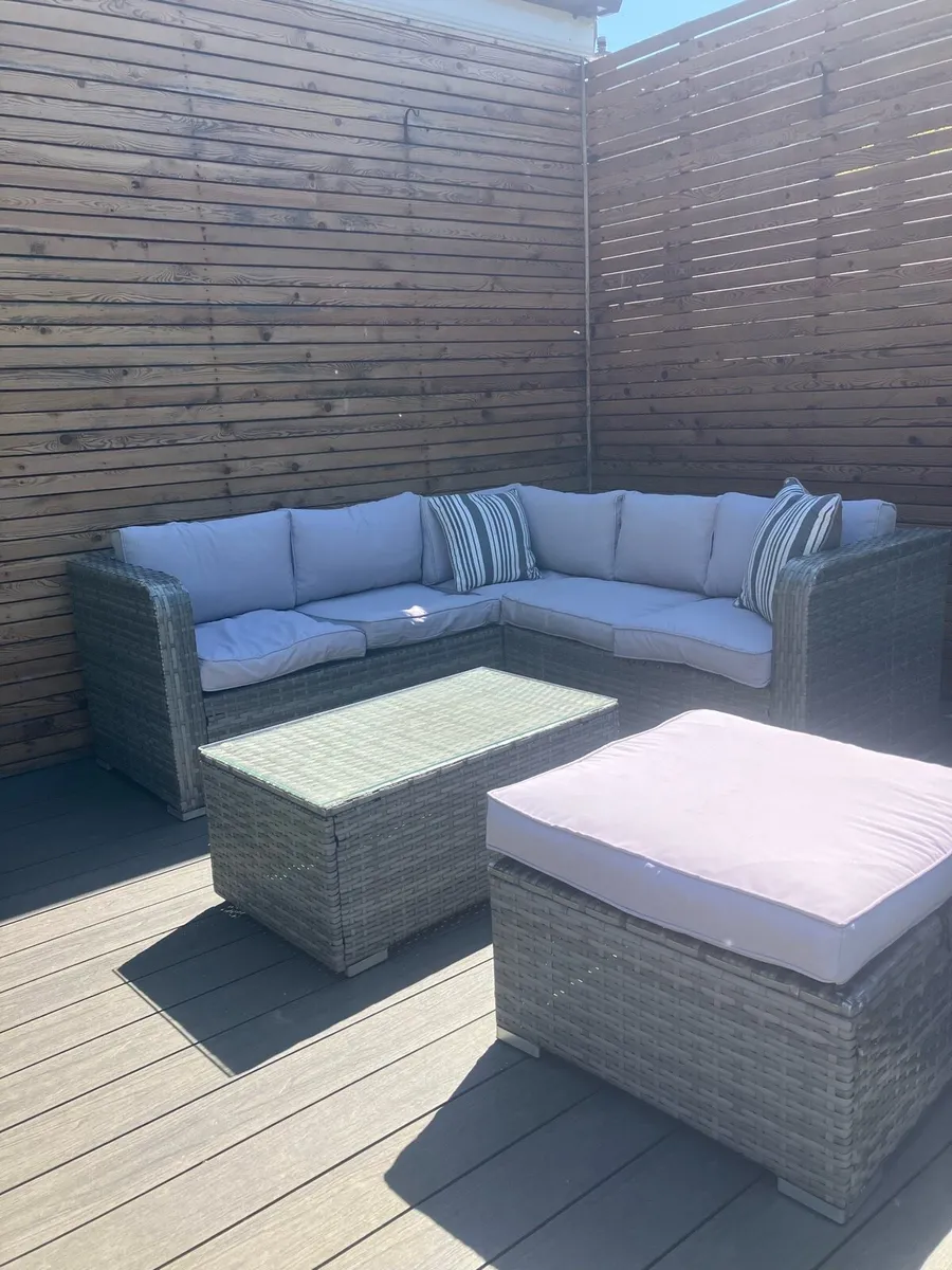 Parma patio 6 seater corner Garden Furniture - Image 2