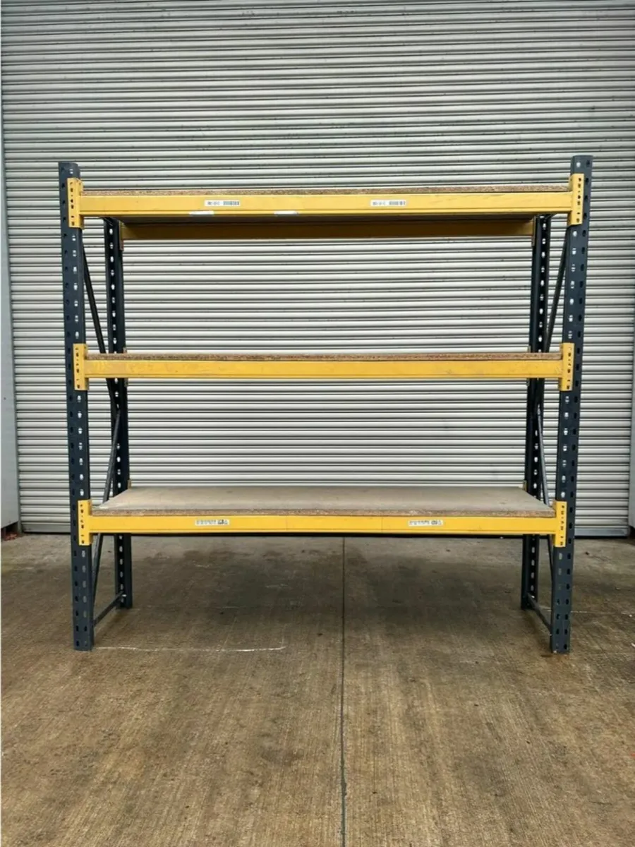 Heavy duty work bench & 3 teir shelving - Image 1