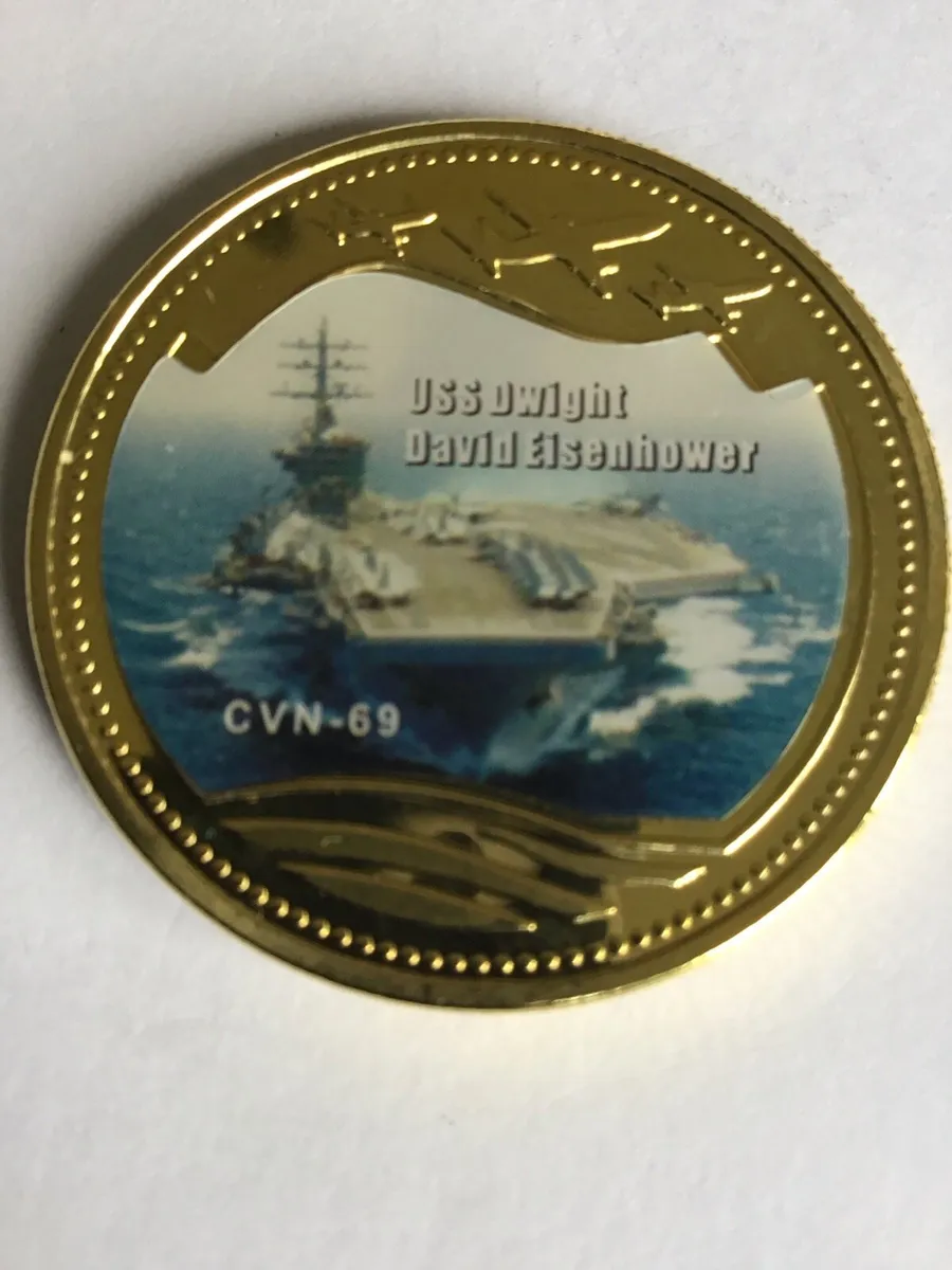 US Navy coin - USS Dwight David Eisenhower - Image 1