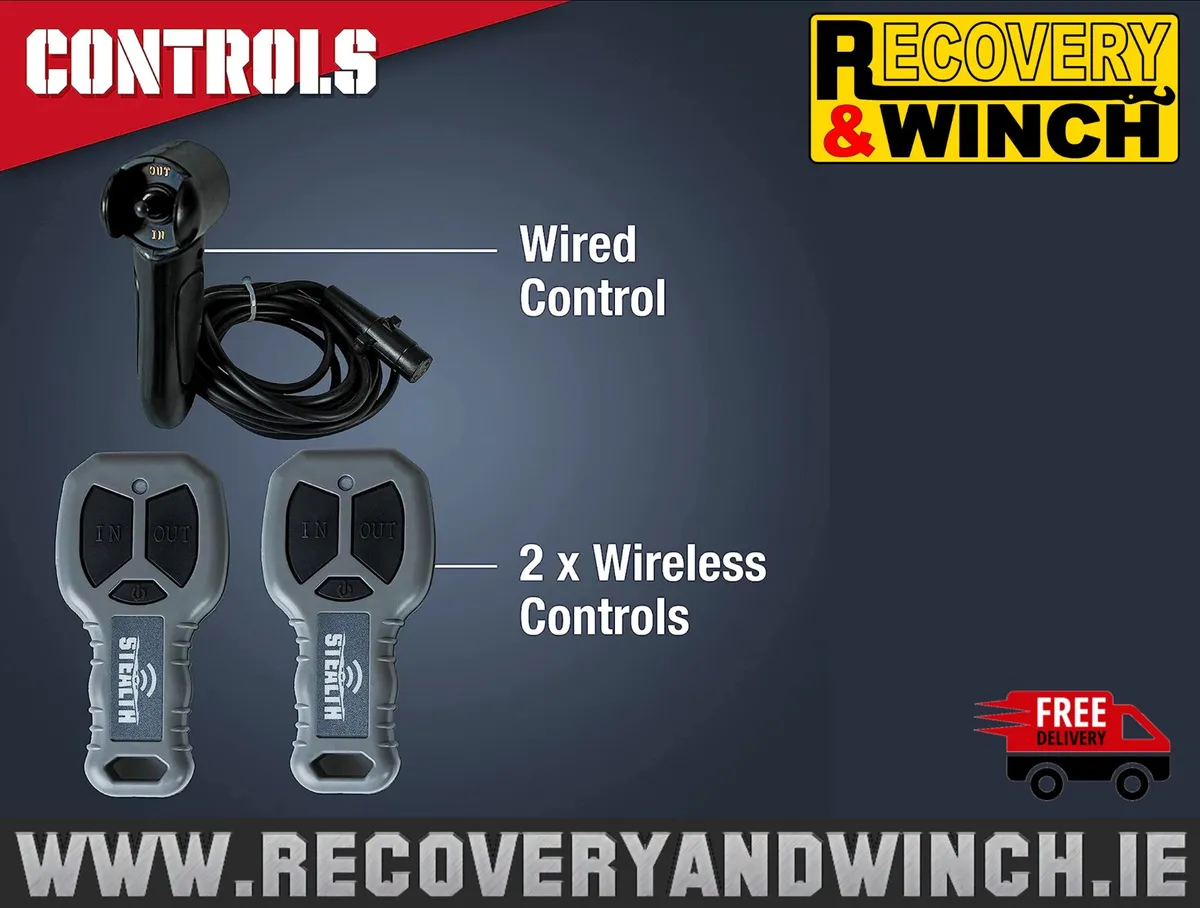 Stealth 13500LB Car Transporter Recovery Winch 🔴 - Image 2