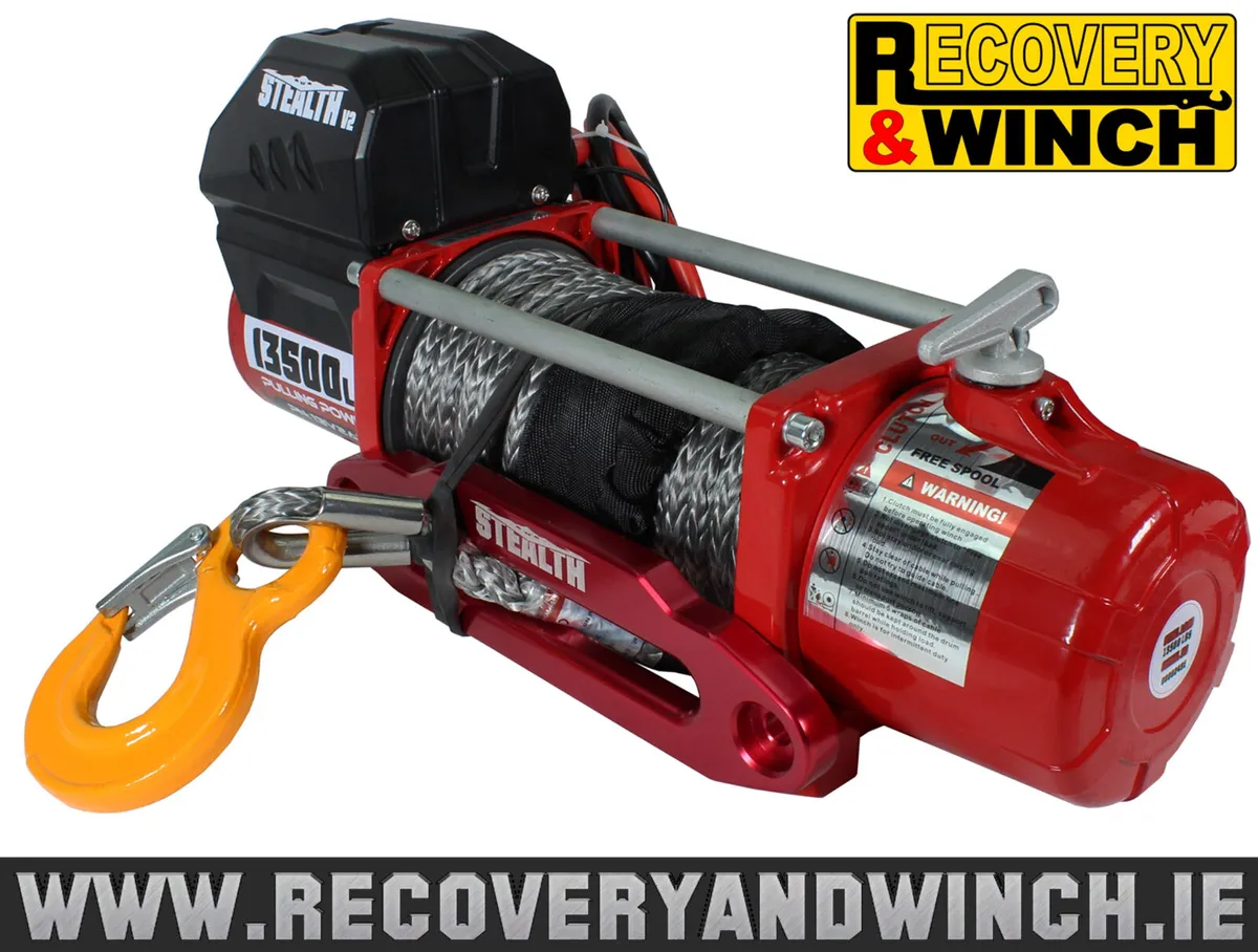 ELECTRIC WINCH-STEALTH 6123kg with SYNTHETIC ROPE - Image 3