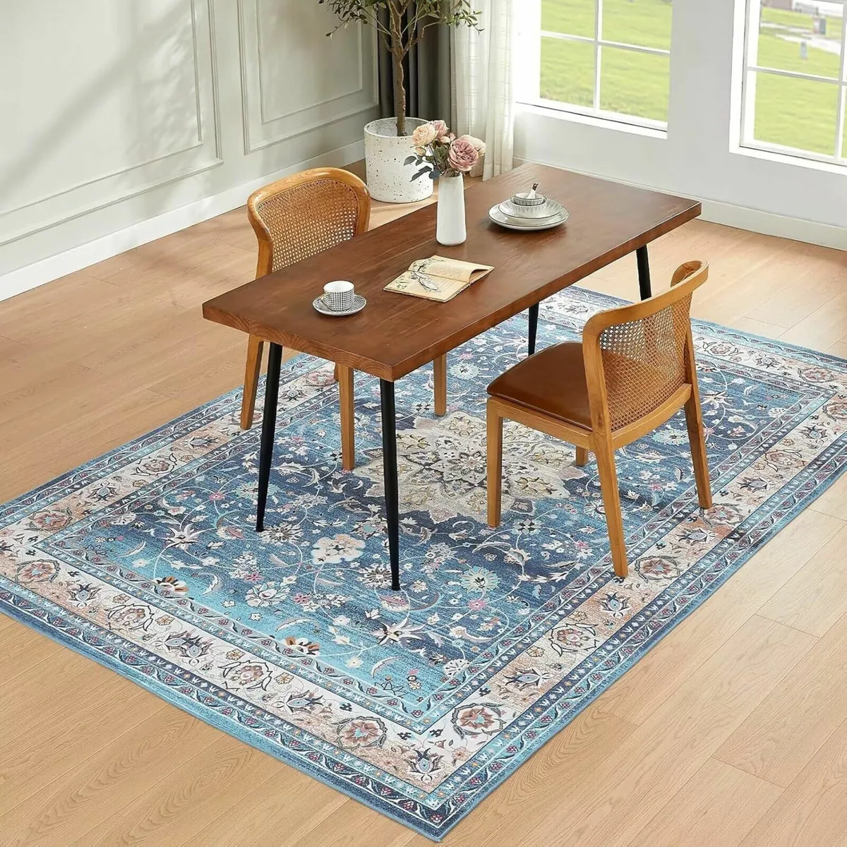 Classic Large Rugs Living Room Blue 160x230cm - Image 3