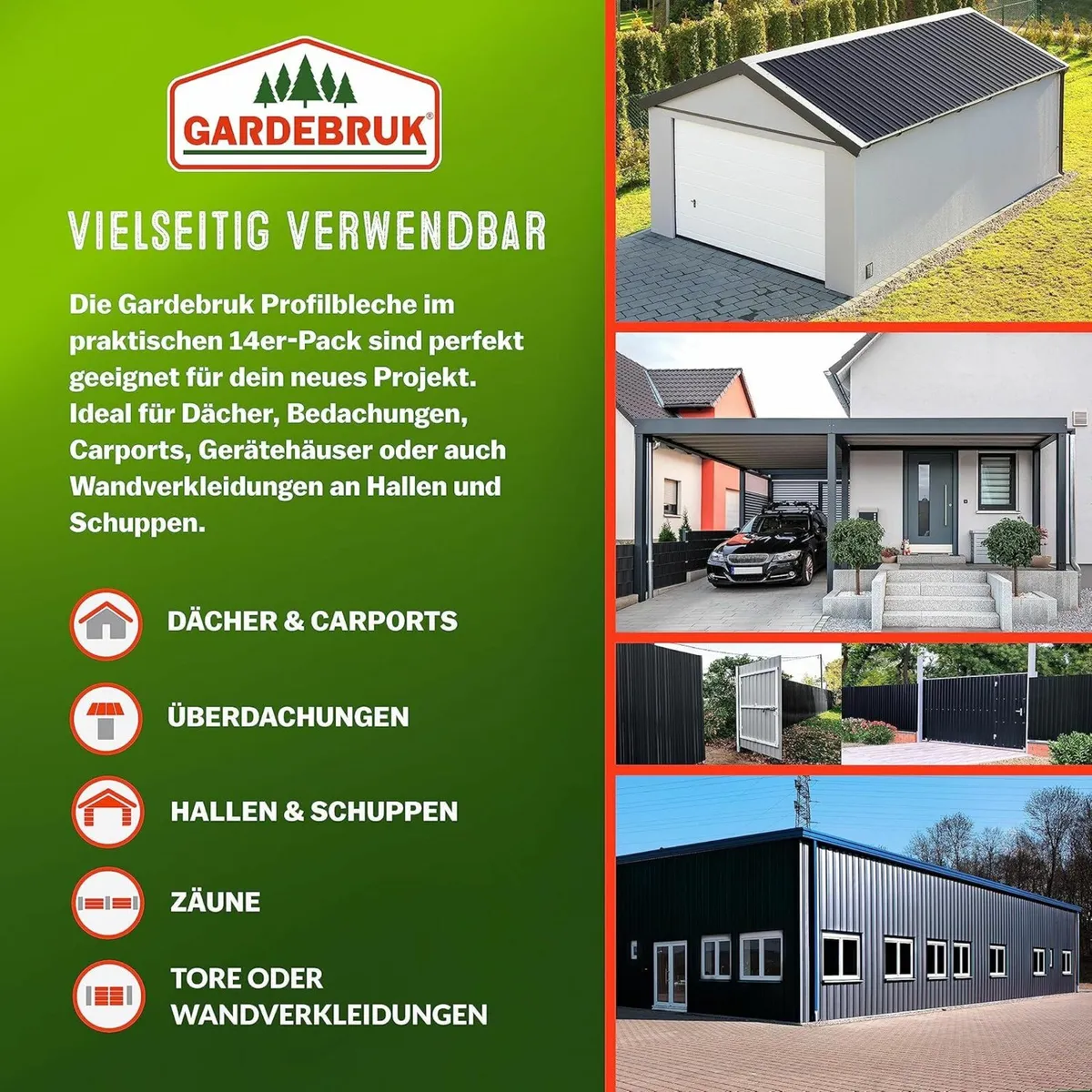 4 x Metal Roof Sheets - Image 4