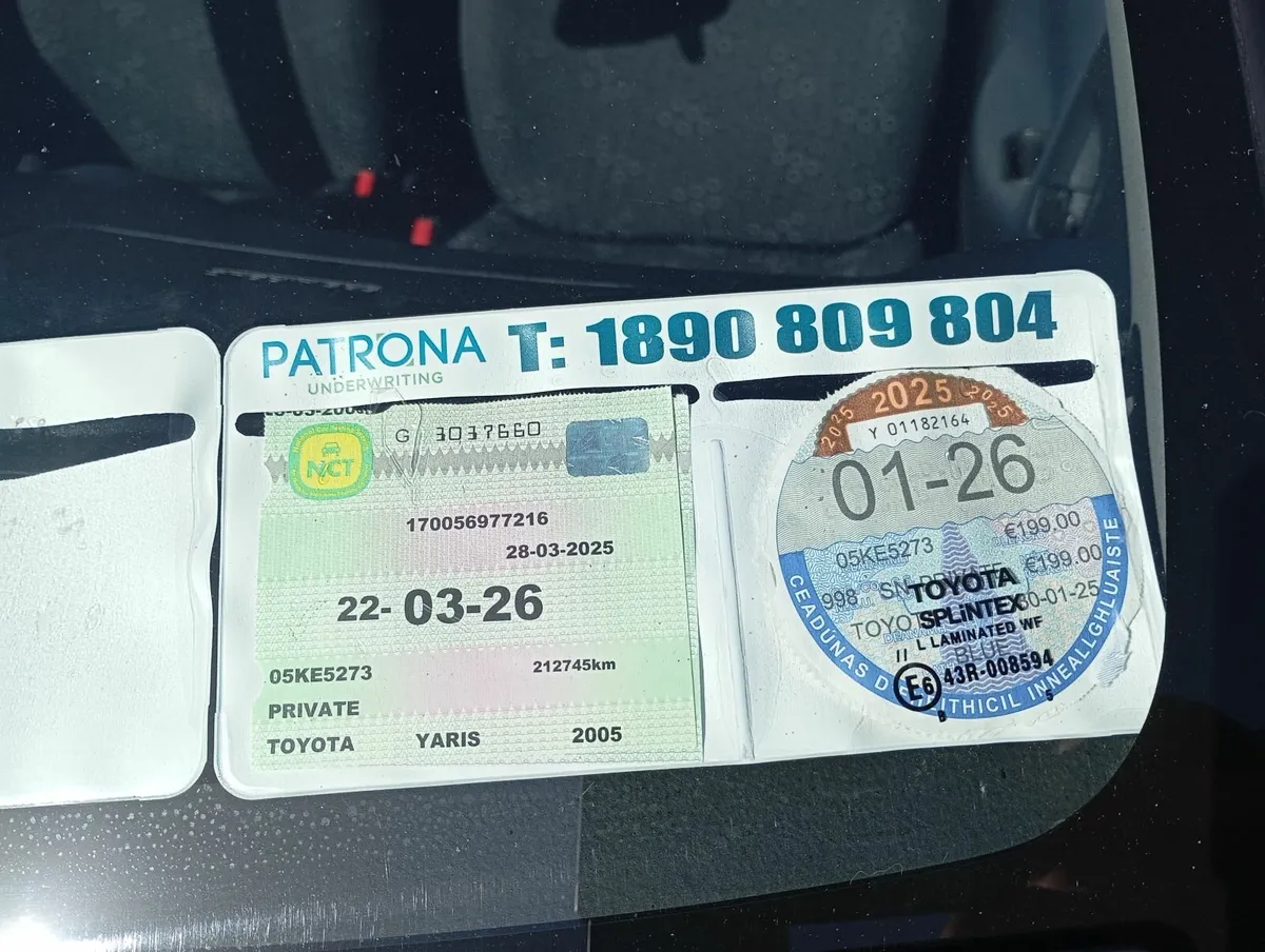 Toyota Yaris 2005   NCT 03/26   TAX01/26 - Image 2