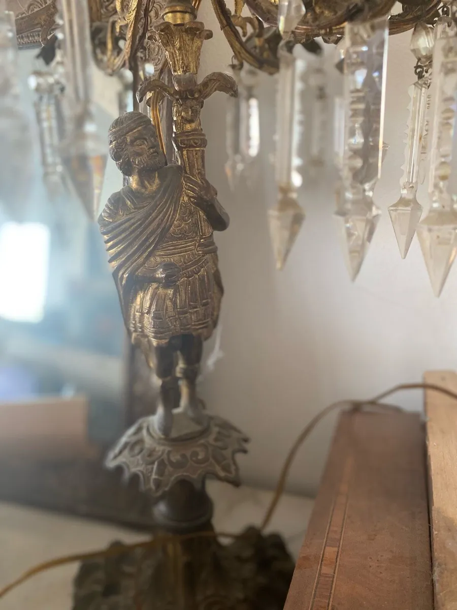 (Pending collection) French Brass chandelier - Image 2