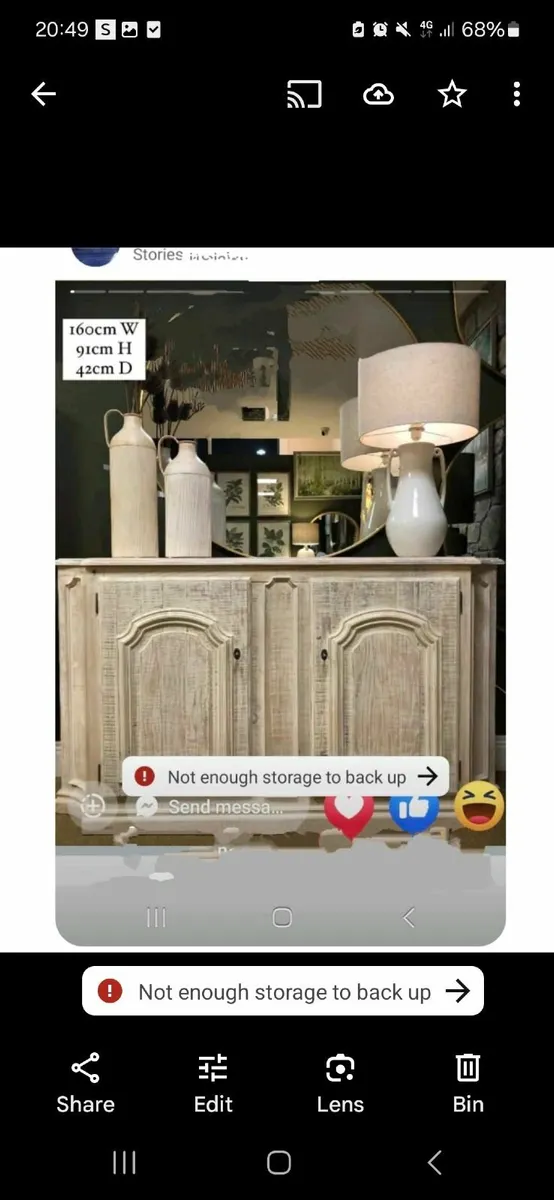 Hall table tv unit