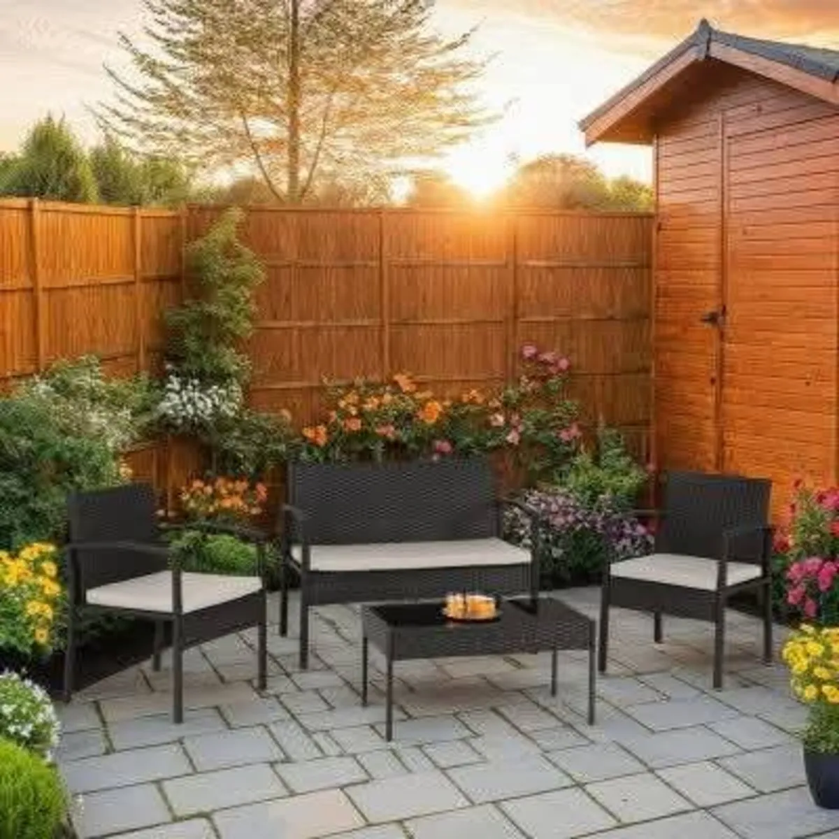 Garden furniture sofas chairs tables patio furnitu - Image 1
