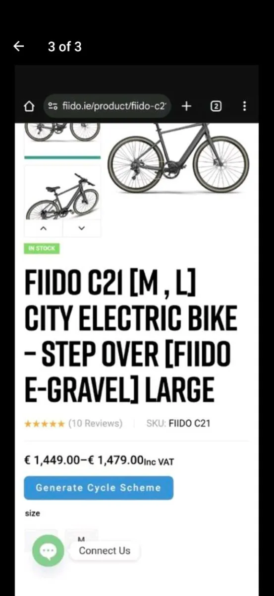 Fiido C21 Mens Electric Bike (Large) - Image 3