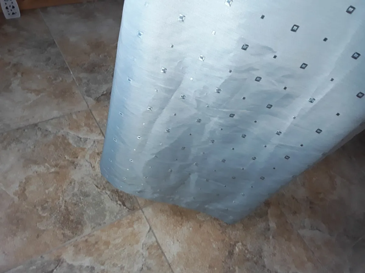 As new beautiful large turquoise drapes - Image 1