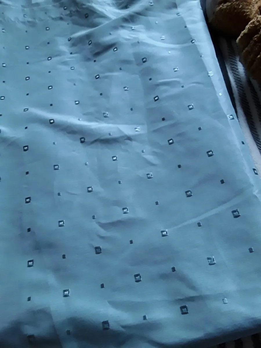 As new beautiful large turquoise drapes - Image 3