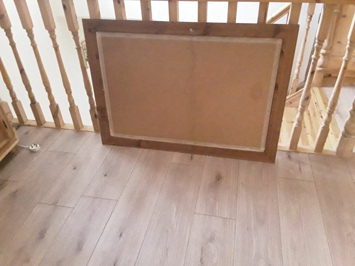 Large picture in glass frame Spanish scene - Image 2
