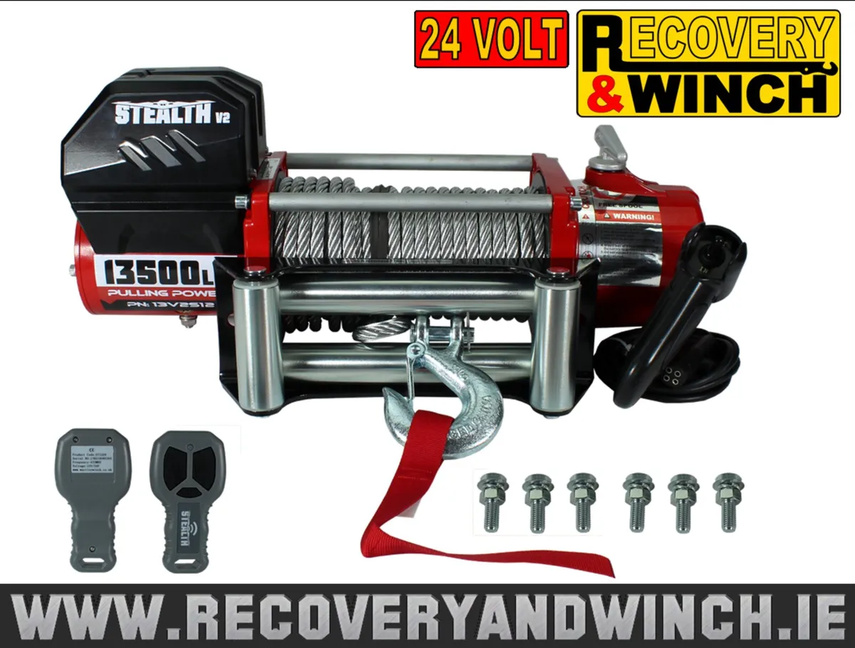 STEALTH 24V 6123kg ELECTRIC WINCH - Image 1