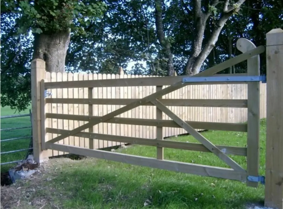 Traditional Wood Farm Gates- Made to order - Image 3