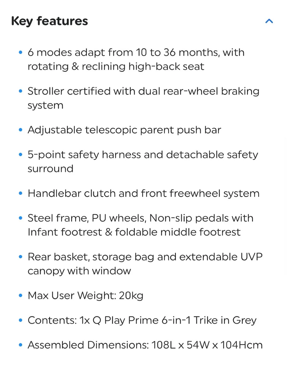 Q Play Trike - Image 3
