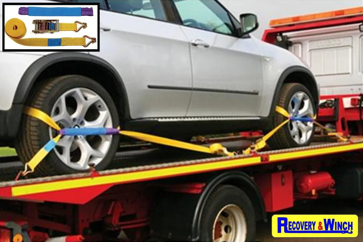 CAR TRANSPORTER WHEEL STRAPS X4 - Image 2