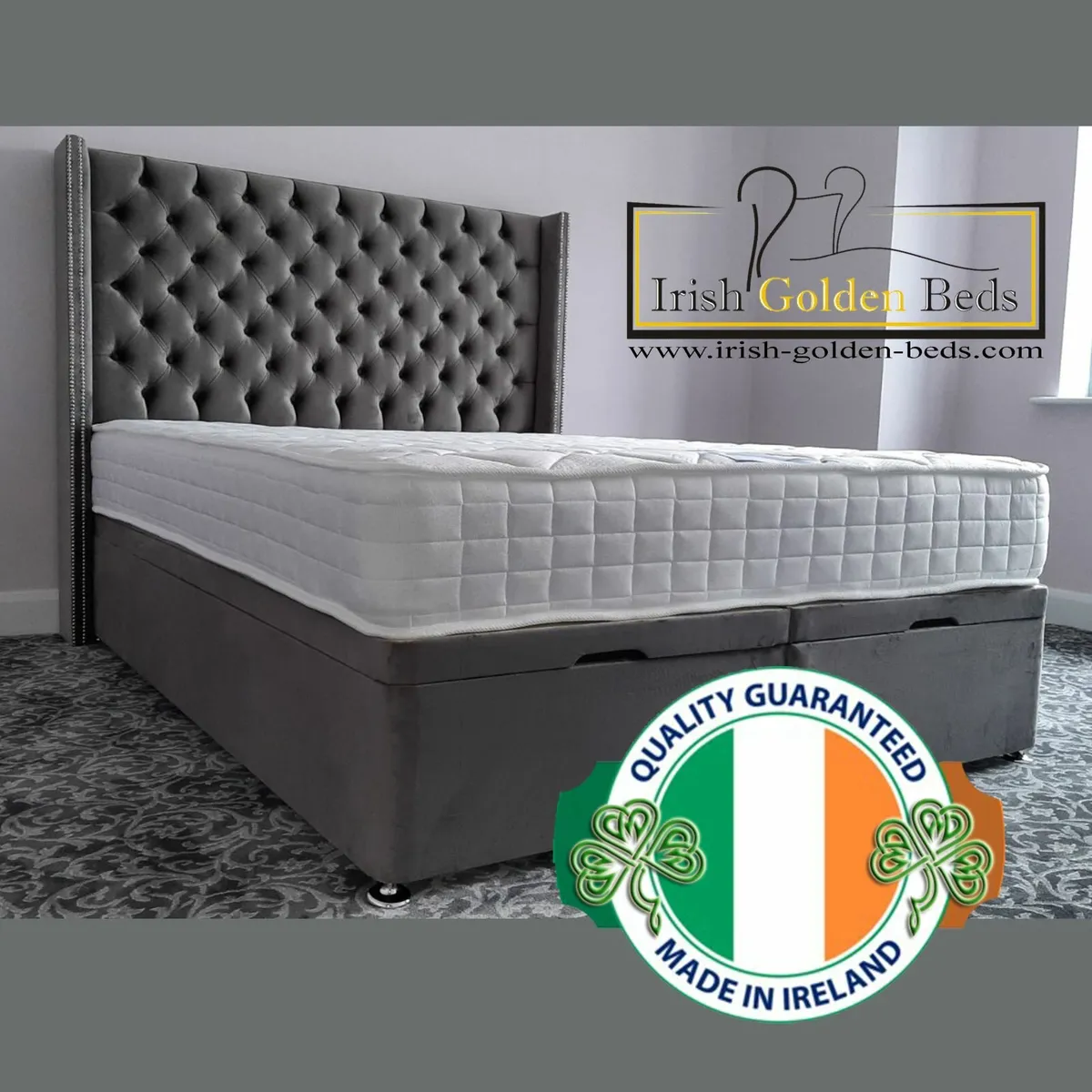 Ottoman Storage Bed Gas Lift Frame Base End Lift O - Image 2