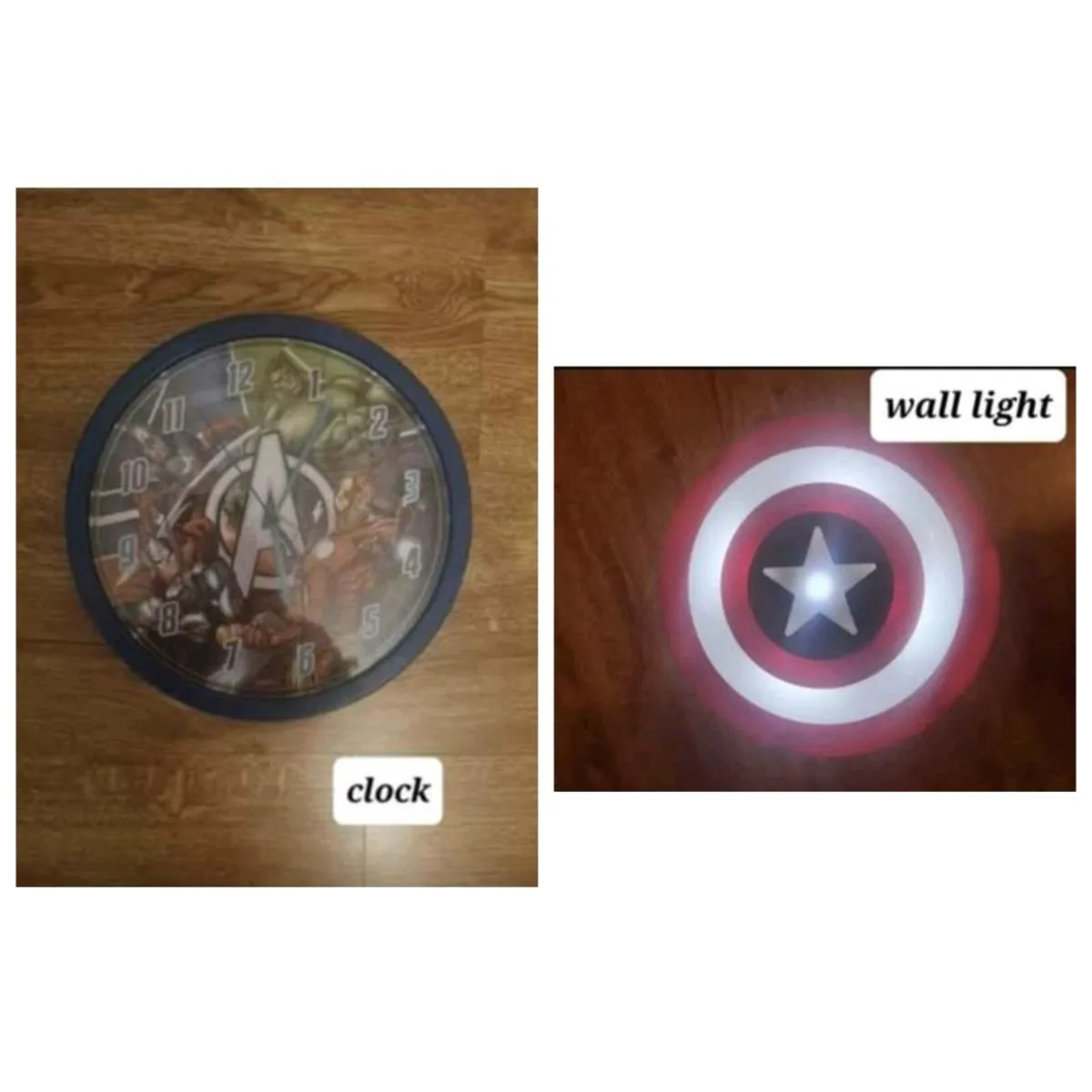 Avengers clock and light - Image 1