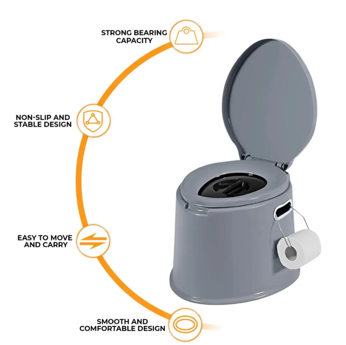 6 Litre Portable Camping Toilet NEW - Image 3