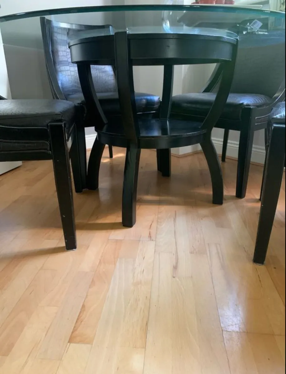 Glass table and chairs Ashley Furniture - Image 2