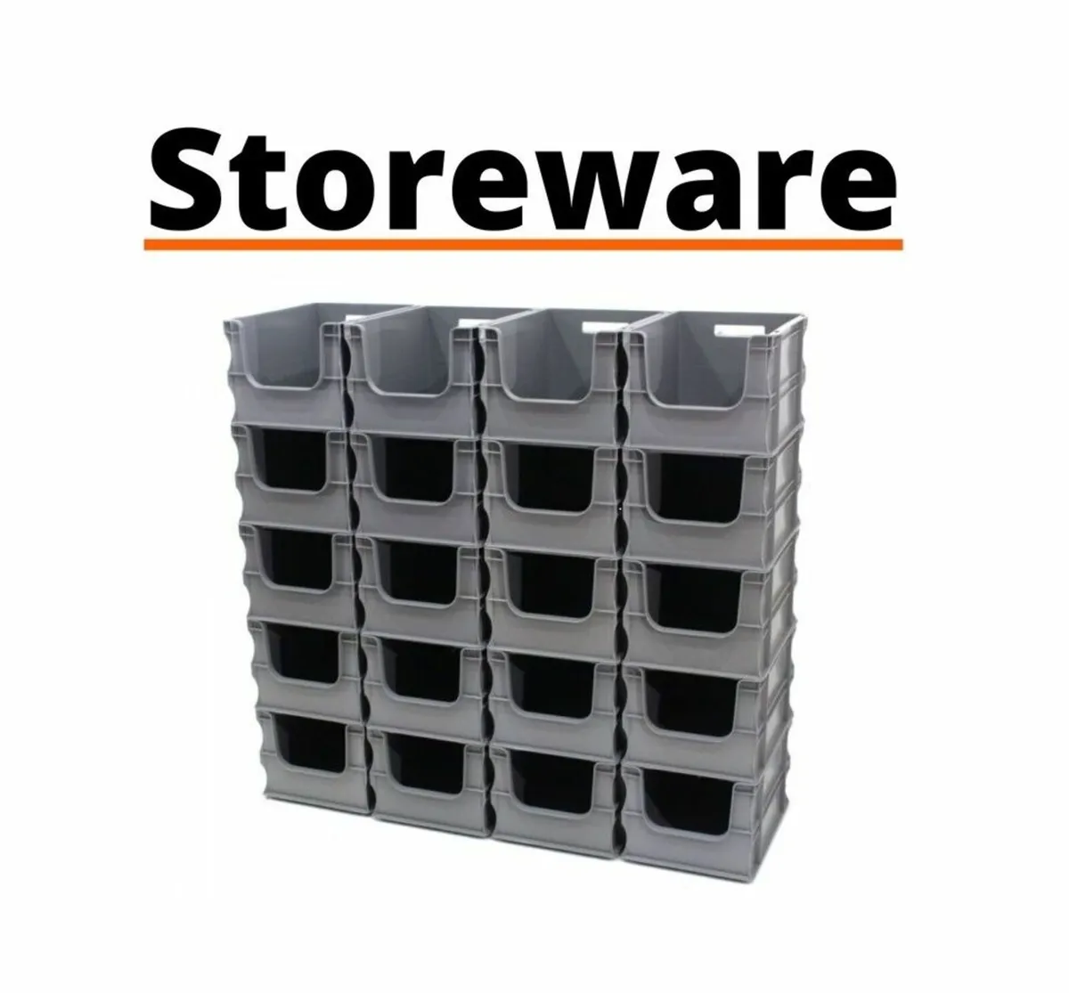 Open Front Storage Boxes Bins - Image 1