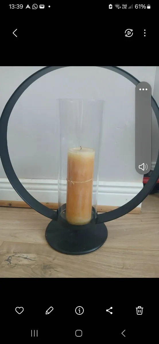 Meadows and byrne , large candle piece. Solid and