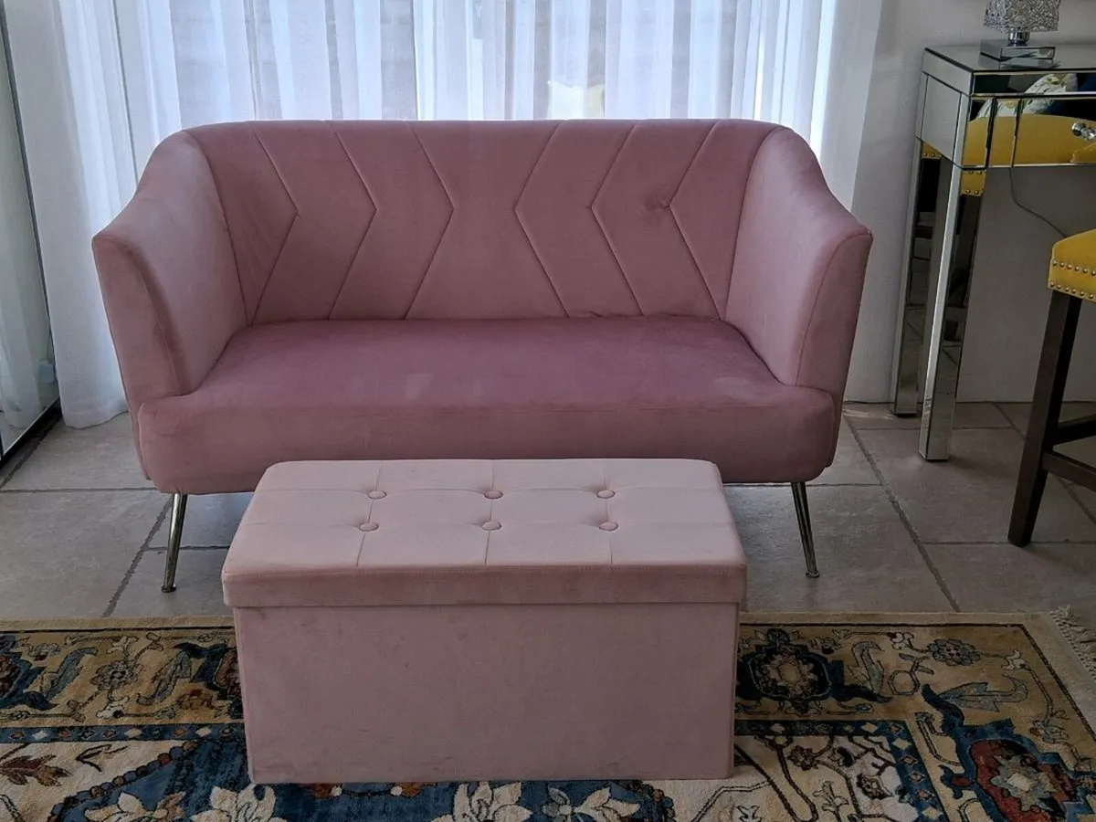 Two Seater Sofa + Storage Seat