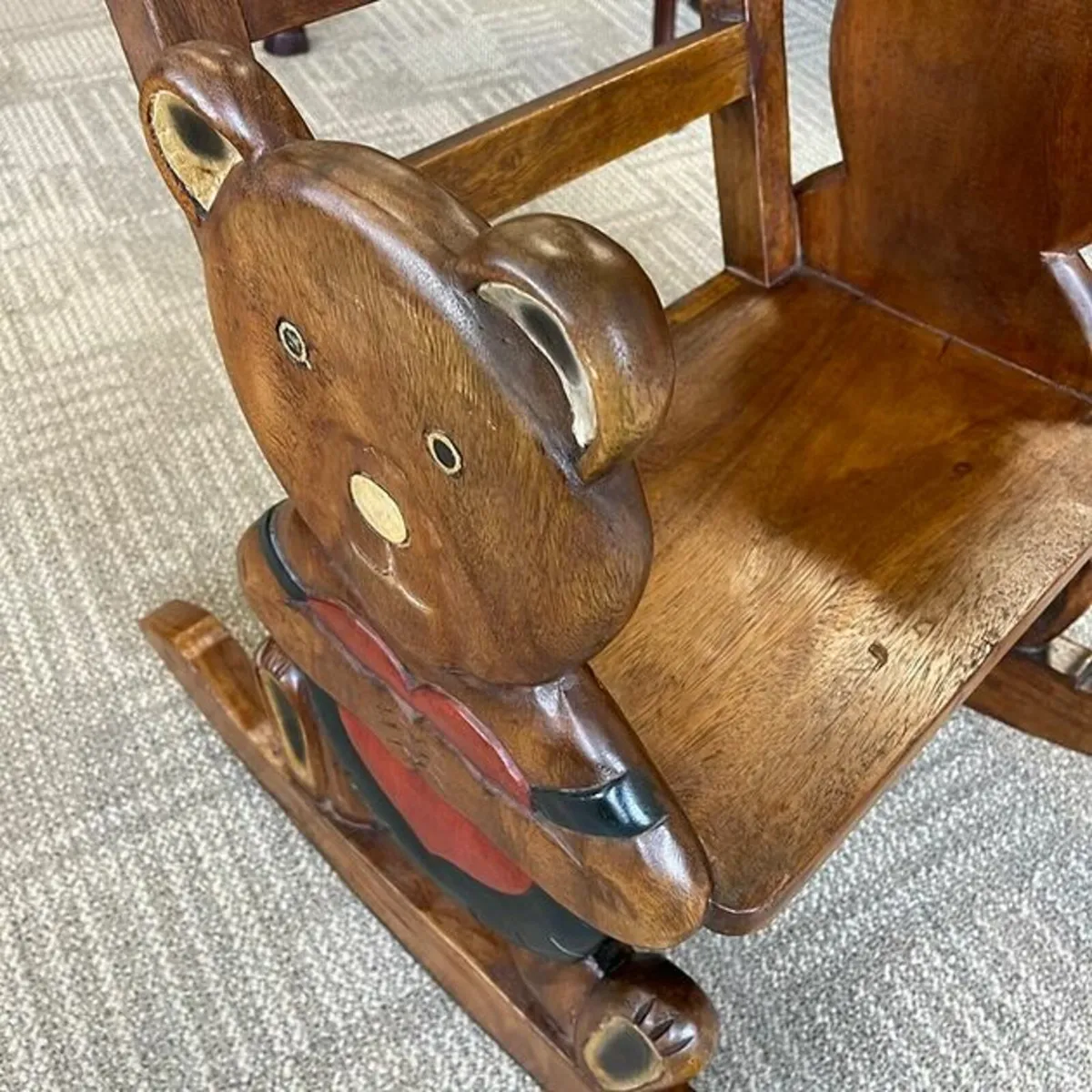 Beautiful childrens teddy bear rocking chair - Image 2