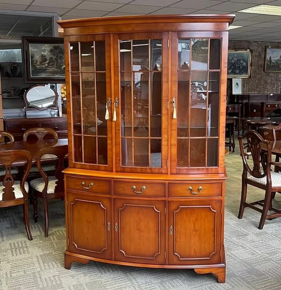 Fabulous Bradley, three door display cabinet, with - Image 1