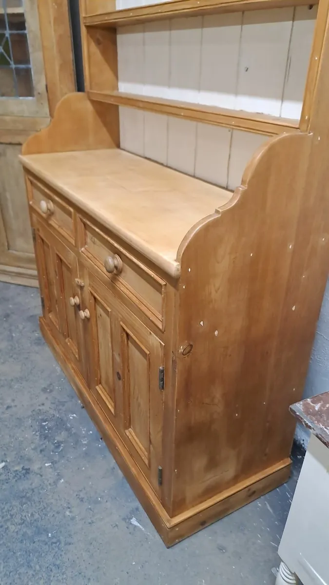 Vintage Irish pine kitchen dresser - Image 2