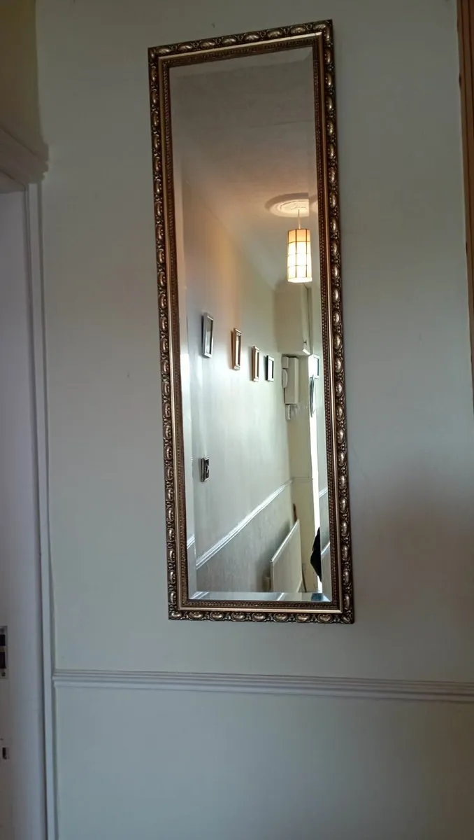 Mirror gold frame